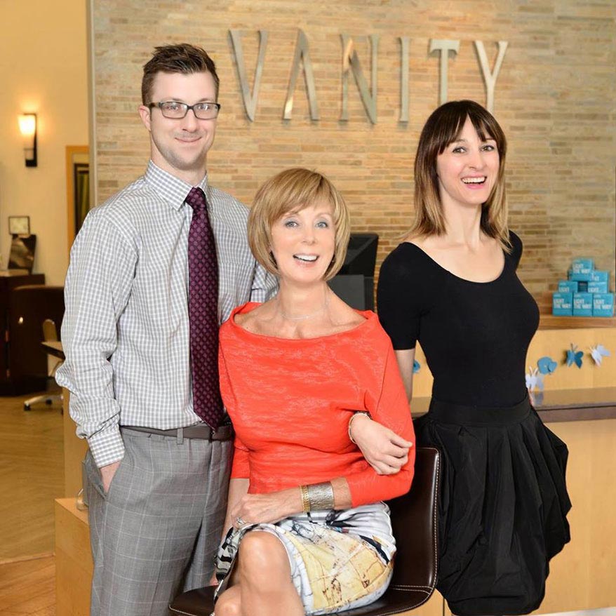Rory, Glennis, and Fiona Tolunay of Vanity Salon in Houston