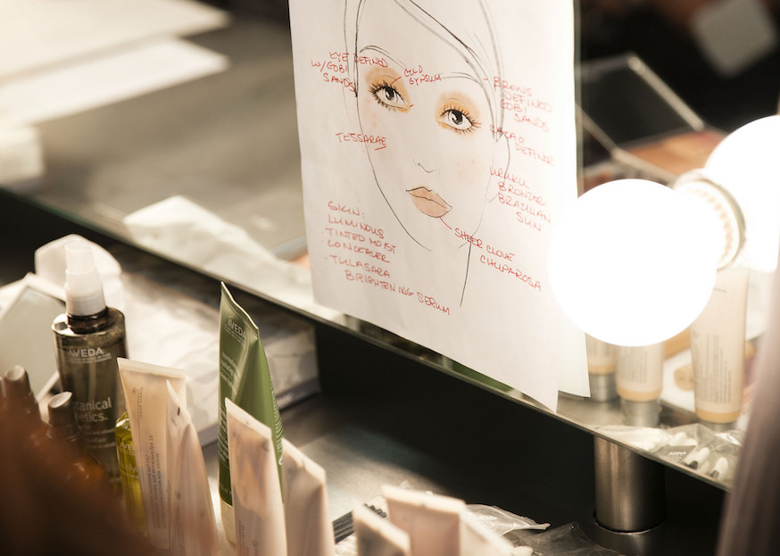 Aveda's Global Makeup Director outlines each look.