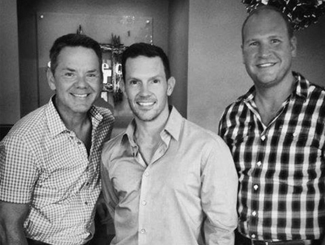 Brent Johnson, Doug Henderson and Josh Stucky, owners of four Square One salons in Dayton and Columbus, Ohio. Source: Facebook