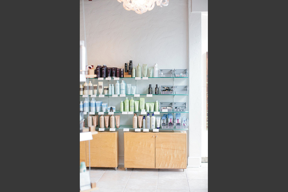 As an official Aveda Salon, Salon U sells a variety of Aveda hair and skin products. Photo by Graham Yelton.