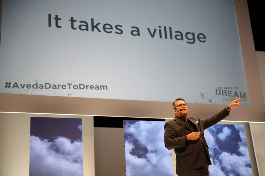 Tom Petrillo welcomed 1,000+ attendees to Dare To Dream | Courtesy of The Salon People
