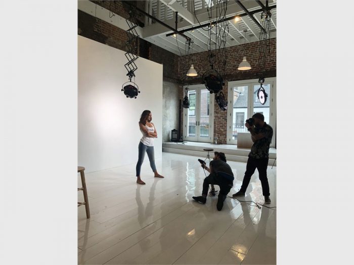 Specialty lighting equipment built into Studio 633 makes it easy for photographers to bring their camera and use the space.