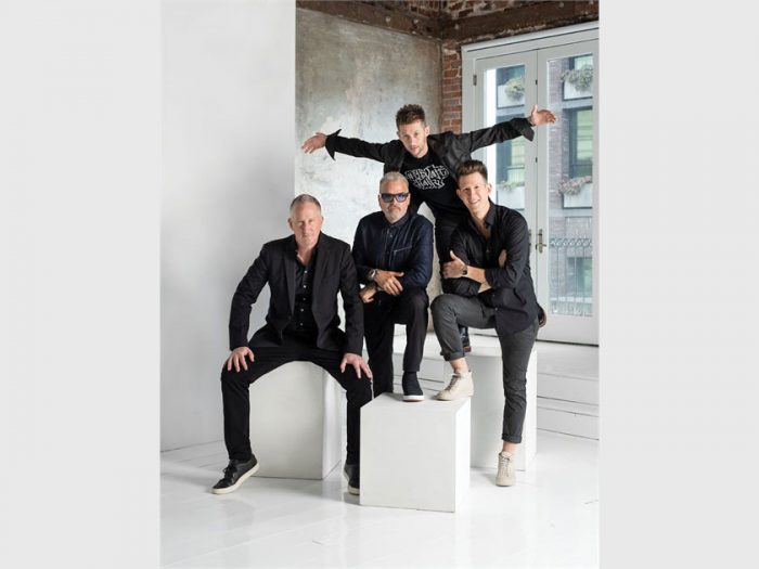 Having a little fun during the shoot.